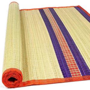lot 18401 image: Generic Puja Asan Sitting Mat Kusha Grass 18x18 Pack of 4  Retail $300
