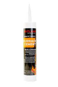 lot 18410 image: Rutland Products Furnace Cement 10.3 fl oz Black Cartridge 10