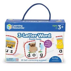 lot 18419 image: Learning Resources 3 Letter Word Puzzle Cards Set of 20