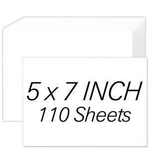 lot 18446 image: Aidunmis White Cardstock Paper 5x7 110 Sheets 200GSM