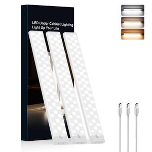 lot 18447 image: Rihvy Under Cabinet Lighting Wireless 3 Pack 8 Inch Motion Sensor Light