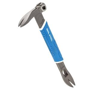lot 20006 image: Real Steel 10 Nail Puller Cats Paw Pry Bar with Magnetic Hammer Head 0692