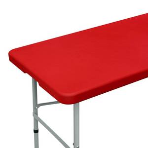 lot 20013 image: NEWISHER Fitted Rectangle Tablecloth 42 x 72 Inch Red Elastic
