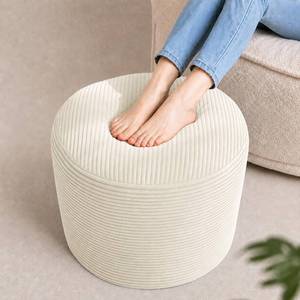 lot 1427 image: Eleven Artisan Stuffed Pouf Ottoman Foot Rest 2.8-Inch Solid Foam Base