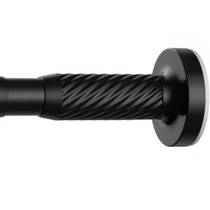 lot 1438 image: QINGYUN Tension Curtain Rod 32-90 Inch Black Outdoor
