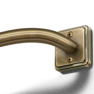 lot 1440 image: Lootkell Antique Bronze Wrap Around Curtain Rod 28-60 Inch Adjustable