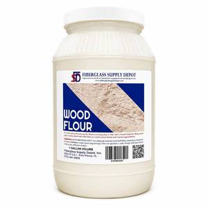 lot 1476 image: Fiberglass Supply Depot Fine Wood Flour Filler 1 Gallon