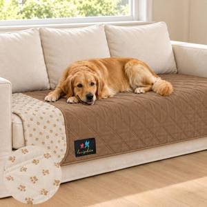lot 2147 image: Luciphia Waterproof Dog Couch Cover Non-Slip Pet Sofa Protector