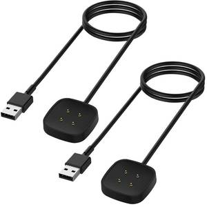 lot 2152 image: Kissmart 2-Pack Charger Cable for Fitbit Versa 4 Versa 3 Sense 2 Sense 3.3ft