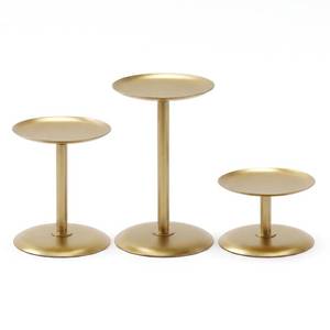 lot 2173 image: Homemory Fall Halloween Table Decor Gold Metal Candle Holders Set of 3