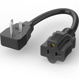 lot 2220 image: PlugTul 20A NEMA 5-20P to 5-1520R Adapter Cord 1 FT 123 AWG