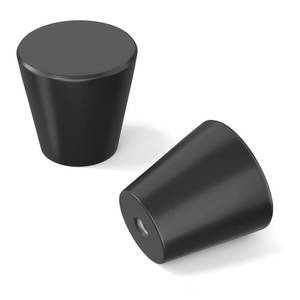 lot 2221 image: Homdiy 10 Pack Black Drawer Knobs, 1-18 Inch Height Cabinet Knobs