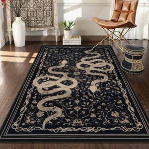 lot 2226 image: LIVEBOX Entryway Rug 2x3 Black Non-Slip Washable Indoor Door Mat