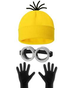 lot 2237 image: HEYFIZZ 3 Pc Halloween Costume Accessory Set Beanie Goggles Gloves Adult(missing gloves)