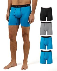 lot 2243 image: 32 Degrees Mens 4 Pack Cool Active Boxer Briefs Anti-Odor X-Large