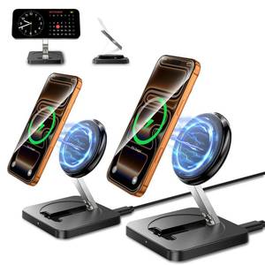 lot 2252 image: ILOUYU Magnetic Wireless Charger 15W 2 Pack Foldable Stand