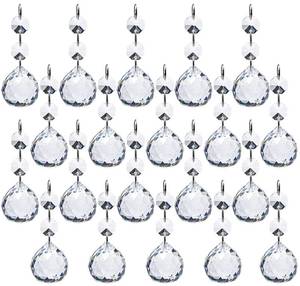 lot 2337 image: Yesland 20 Pcs Clear Crystal Glass Ball Pendants 1-316 in Faceted