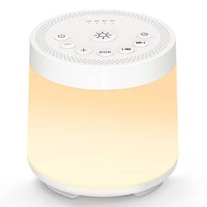 lot 2344 image: iDealSleep Rechargeable Night Light Sound Machine 30 Sounds 12 Colors