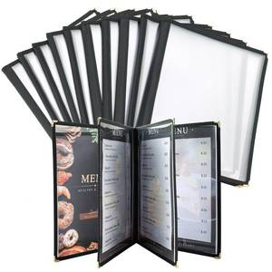 lot 5713 image: AMGSH Menu Covers 8.5 x 11 Inch 4 Page 8 View 10 Pack