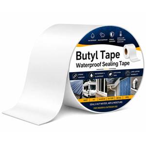 lot 5779 image: Jintogrive RV Roof Tape 6 In x 50 Ft White Butyl Waterproof Sealant
