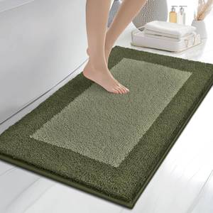 lot 5784 image: Anllugs Bathroom Rug 24 x 36 Olive Green & Green