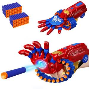 lot 5811 image: Motorized Foam Dart Wrist Blaster Toy with 100 Darts