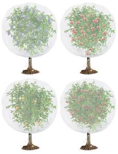 lot 5846 image: LCHUANG Bird Netting for Garden Protection 5.3 Ft x 5.3 Ft 4 Pack