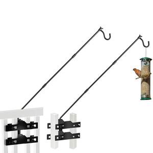 lot 5848 image: ULIOK Deck Hook Bird Feeder Hanger 20 to 31 Inch Adjustable Steel 2 Pack