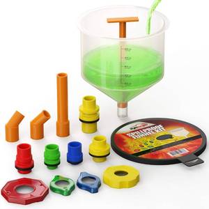 lot 5849 image: EPAuto Radiator Coolant Filling Funnel Kit 5-Inch Extension 45-Degree Elbow