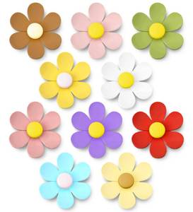 lot 6005 image: DIFIT 3D Flower Fridge Magnets 10 Pcs Small