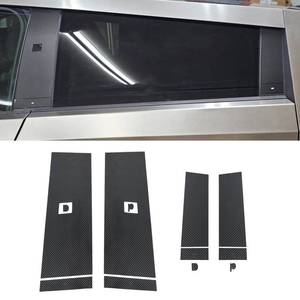 lot 6017 image: Fancemot Carbon Fiber B-Pillar Door Trim Tesla Cybertruck 2024-2026  Retail $124.98