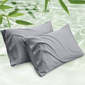 lot 6032 image: Bedsure King Size Pillowcase Set of 2 100% Rayon from Bamboo
