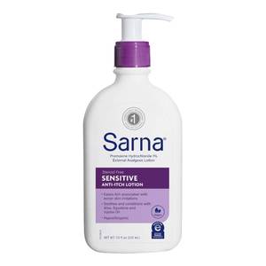 lot 6439 image: Sarna Anti-Itch Sensitive Skin Lotion 1% Pramoxine Hydrochloride 7.5oz