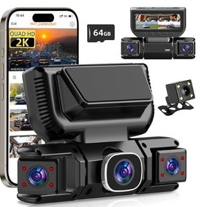 lot 6474 image: YUINWEN Dash Cam 4-Channel 360 Front Rear 2K W6