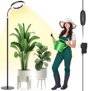 lot 13815 image: LBW Full Spectrum Grow Light with Stand 68 Inch Adjustable for Indoor Plants