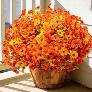 lot 13824 image: Grunyia Artificial Outdoor Flowers 20 Bundles Autumn Mix