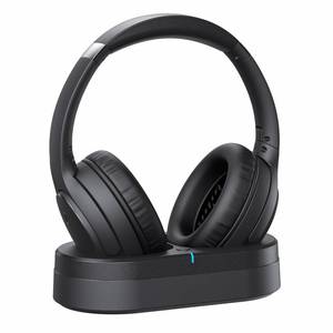 lot 13886 image: ANTOANE TTA Wireless TV Headphones Bluetooth 5.4 Over-Ear Glossy Black