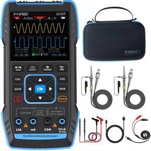 lot 13898 image: FNIRSI Oscilloscope Multimeter Signal Generator 50MHz 2CH 2C53T