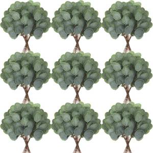 lot 13902 image: Taiyin 80 Pieces Artificial Eucalyptus Leaves Set Faux Greenery Stems
