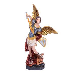 lot 13908 image: FANYA St. Michael the Archangel Statue 6 Inch Resin Catholic Figurine