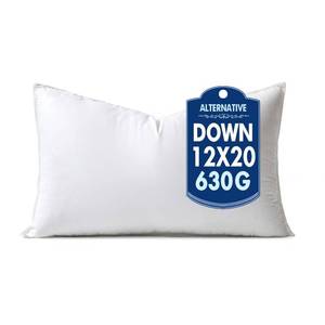 lot 13943 image: MIULEE Decorative Down Alternative Pillow Insert 12x20 Inch