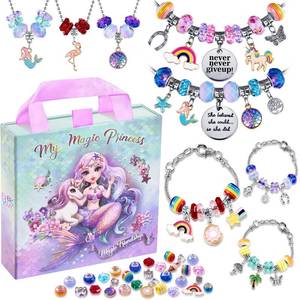 lot 14277 image: COO&KOO Charm Bracelet Making Kit Unicorn Mermaid Girl Toy