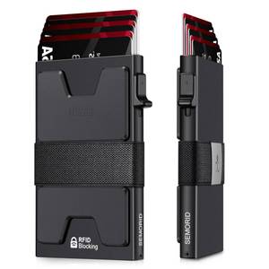lot 14292 image: SEMORID RFID Blocking Aluminum Slim Card Holder Wallet for Men