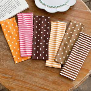 lot 14294 image: Rosivyphan 6 Pcs Non-Slip Polka Dot Striped Headbands for Women Multicolor