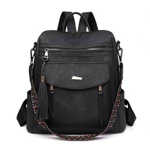 lot 14300 image: ROOSALANCE Womens PU Leather Backpack Purse Black