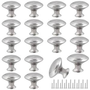 lot 14311 image: Romeda 1.2 in Silver Cabinet Knobs 18 Pack Drawer Pulls With Screws