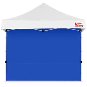 lot 14315 image: MASTERCANOPY Pop Up Canopy Sidewall 8x8 Blue 1-Pack
