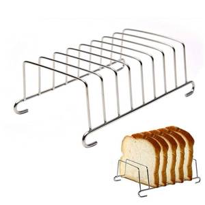 lot 14316 image: ZHANGLI Stainless Steel Toast Rack Holder 8 Slice Rectangular