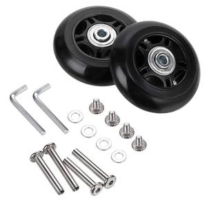 lot 14317 image: OwnMy Single Luggage Suitcase Replacement Wheels 80mm x 24mm Set of 2