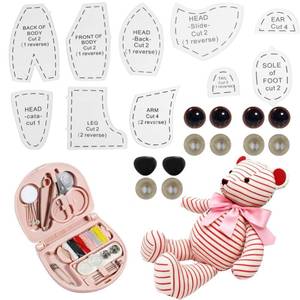 lot 14319 image: Sodfog Memory Bear Sewing Pattern Kit 15 Inch Acrylic Template